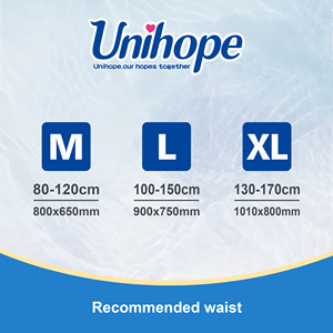 Unihope Tissu imprimé XL ultra épais pour couches pour adultes, doux, respirant, ultra absorbant, jetable avec protection anti-fuites 3D - Product Image 4