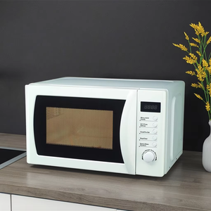 فرن ميكروويف كهربائي عالي الجودة سعة 20 لتر، 230 فولت/50 هرتز، تحكم ميكانيكي، من الفولاذ المقاوم للصدأ، للاستخدام على سطح الطاولة، قوة 700 واط، مع قفل أمان للأطفال، للاستخدام المنزلي - Product Image 3