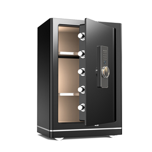 FB 솔리드 스틸 전자 금고 호텔 안전 금고 내화 금고 가정용 보석 현금 금고 지문 잠금 장치 포함 - Product Image 1