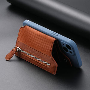 Set de Tarjetero Multifuncional de PU Anti-Caídas, Impermeable, Magnético, con Cierre, para Teléfono Móvil, Accesorio para iPhone - Product Image 2