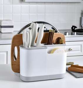 Plástico coreano palillo jaula drenaje titular <span class=keywords><strong>de</strong></span> cocina olla cubierta cuchillo titular vajilla Rack - Product Image 3