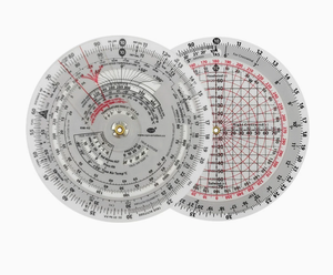 Calculateur de navigation aérienne circulaire classique DF E68-R2 pour étudiants pilotes, diamètre 6 pouces - Product Image 4