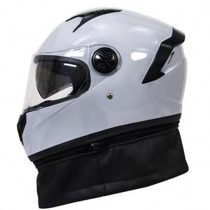 Casque de moto à double lentille pour hommes et femmes, casque quatre saisons avec écharpe amovible - Product Image 6