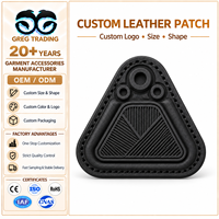 Étiquettes en cuir PU personnalisées directement de l'usine pour jeans, vêtements, chapeaux, patchs à logo en relief, étiquettes à coudre sur les vêtements