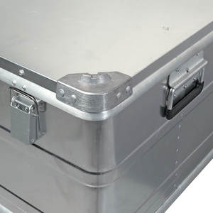 LxAxH 785x580x400mm 74kg 156 litros de capacidad contenedor de aluminio con esquinas apilables caja de almacenamiento multiusos - Product Image 2