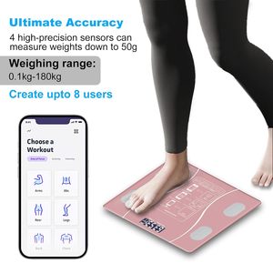 2026년형 디지털 체중계 스마트 체지방 측정기 가정용 180kg/396lb 전자 체중계 BMI - Product Image 5