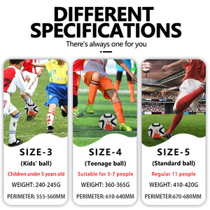 Balones de Fútbol Stock <span class=keywords><strong>Handong</strong></span> Talla 5, Cuero PU Termosellado, Personalizados, Venta al Por Mayor, Ligeros, Ecológicos, para Interior/Exterior - Product Image 4