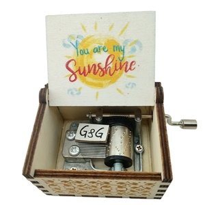 Factory Caja Musical Hand Crank Music Box You Are My Sunshine