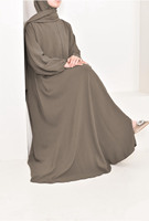 Robe décontractée multicolore style basique Abaya