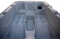 Bain à remous ROTO moderne de luxe avec éclairage LED, grande capacité pour 3 personnes, massage extérieur