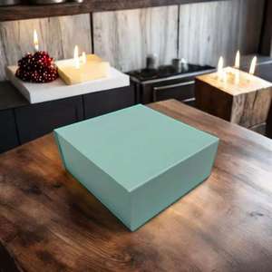 Custom Magnetic Folding Paper <b>Box</b> <b>Black</b> Clamshell <b>Gift</b> Packaging with Sponge Lining for Candle Cosmetic Retail Display Use - Product Image 6