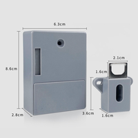 Serrure Intelligente Électronique pour Meuble d'Armoire, Verrou Invisible à Capteur Caché pour Tiroir, Carte RFID