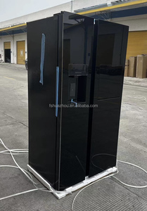 Nouveau Réfrigérateur à Portes Françaises de Qualité Supérieure, Similaire aux Marques Renommées, avec Écran Tactile, en Acier Inoxydable, pour Usage Domestique, Côté à Côté - Product Image 3