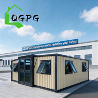 Maison préfabriquée extensible en conteneur de 20, 30 ou 40 pieds, résistante aux ouragans, avec cuisine intégrée, prix compétitif, maison mobile, casa contenedor