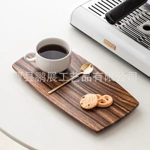 Walnut Wood <b>Tray</b> Japanese Style Solid Wood Handmade Rectangular Dessert Serving <b>Tray</b> <b>Large</b> And Small Household Use - Product Image 4