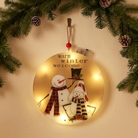 Weihnachts-LED-Licht Schneemann Christbaumschmuck Wasserdicht IP44 Innen/Außen Feiertagsdekoration Beleuchtung