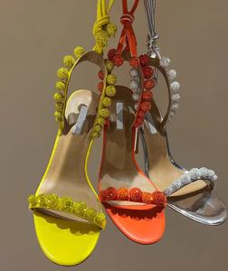 Latest Fashion Designer Femme Sandals <b>Shoes</b> High-heeled Beautiful Dress Sandals <b>Bride</b> Sexy Luxury Sandals for Women 2026 - Product Image 1