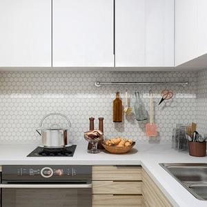 <span class=keywords><strong>Azulejos</strong></span> Redondos de Porcelana Blanca Cristalizada de 48 mm de Diámetro <span class=keywords><strong>para</strong></span> Paredes, Baños y Cocinas - Product Image 6