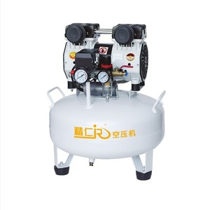 Compresseur d'air Jingren à 2 cylindres, sans huile, type piston, équipement dentaire, alimenté électriquement, niveau sonore de 65 dB - Product Image 1