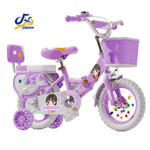 <span class=keywords><strong>Vélo</strong></span> pliable pour <span class=keywords><strong>fille</strong></span>, 12/14/16 pouces, cadre en acier, 3-12 ans, construction durable, panier en plastique, roues d'apprentissage - Product Image 1