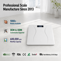 Báscula Inteligente de Grasa Corporal con Bluetooth, Pantalla LCD de Vidrio Templado Blanco, Dispositivo de Seguimiento de Peso Corporal Preciso para el Hogar, Baño, Gimnasio y Fitness