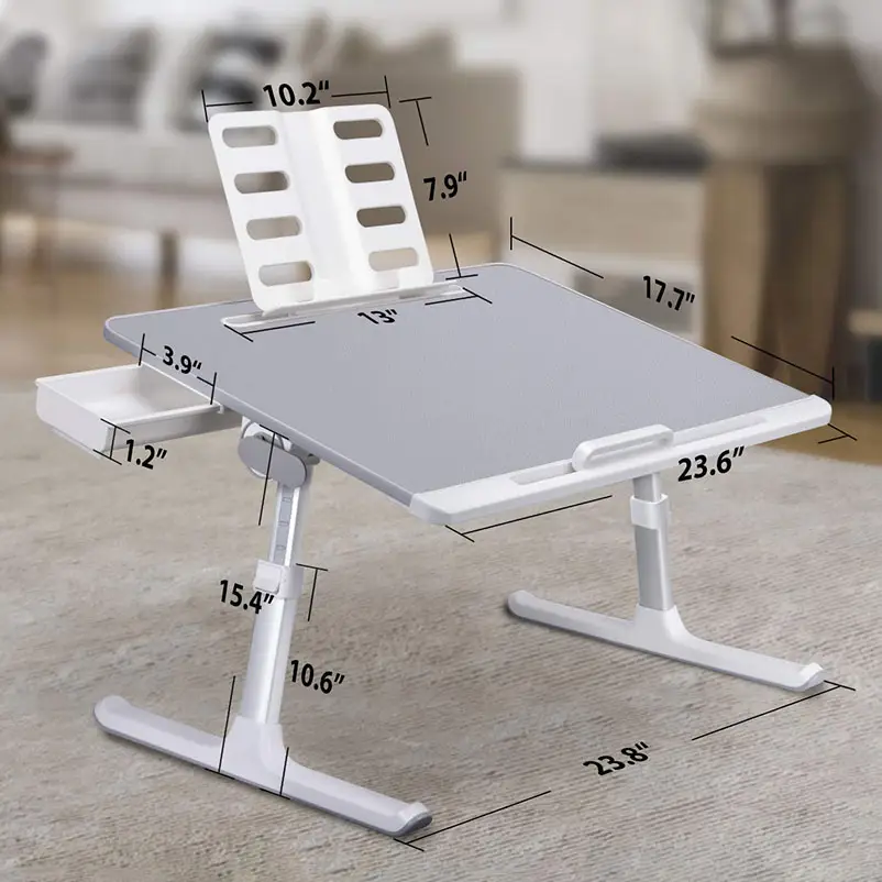 Suporte ajustável para laptop, mesa dobrável para laptop, mesa ergonômica portátil, móveis para escritório doméstico Saiji