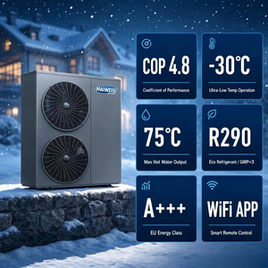 <span class=keywords><strong>Pompa</strong></span> <span class=keywords><strong>di</strong></span> <span class=keywords><strong>Calore</strong></span> Monoblocco Aria-Acqua R290 Evi Inverter 18KW - 24KW per il Mercato Europeo, 75 Gradi, a Basso Rumore - Product Image 1