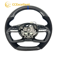 Volant en fibre de carbone personnalisé CCExcellent pour Hyundai Elantra SEL 2019+ avec revêtement en daim