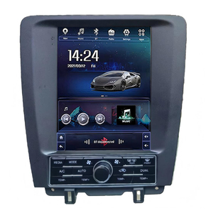 Autoradio Android à écran vertical de 9,7 pouces de style <span class=keywords><strong>Tesla</strong></span>, 8 cœurs, 4+64 Go avec GPS, CarPlay, Android Auto pour Ford Mustang 2010-2014 - Product Image 1