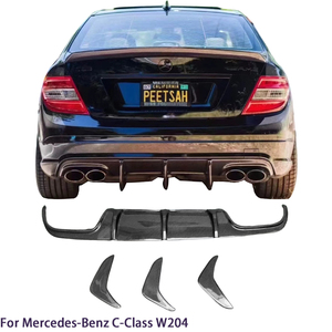 ดิฟฟิวเซอร์หลังคาร์บอนไฟเบอร์แท้ทรง C63 สำหรับรถยนต์ C-Class W204 4 ประตู/2 ประตู ปี 2007-2014 - Product Image 1
