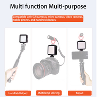 LED Portable Selfie photographie lumière de remplissage carrés ensembles de lumière de remplissage pour Selfie en direct