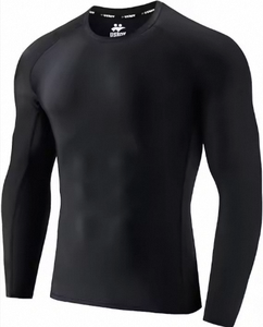 Custom Logo Long Sleeve Rash Guard UPF 50+ UV Protection Breathable <b>Men's</b> <b>Compression</b> <b>Shirt</b> Quick Dry Surf Swim - Product Image 3