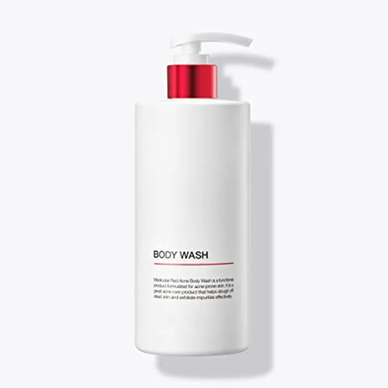 Personalizzazione dell'etichetta privata bottiglie di plastica per shampoo e lavaggio del corpo sbiancante un detergente funzionale per il corpo