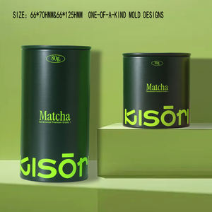 Personalizza lo Screening Matcha barattolo di latta da 30g sigillati unici Matcha vuoti per tè leggero per tè sfuso piccolo personalizzato - Product Image 4