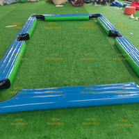 Juego de Snookball Inflable de PVC, Campo de Fútbol Inflable 3v3 para Niños y Adultos, Campo de Fútbol Hexagonal Inflable
