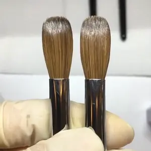 Toptan farklı boyut 100% Kolinsky 3D akrilik tırnak manikür tozu ahşap kolu samur saç tırnak fırçası için resim fırçası
