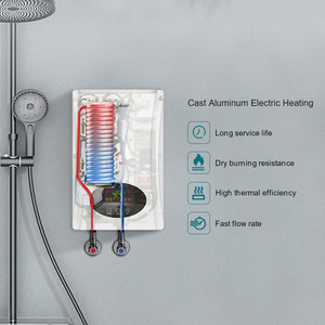 Calentador de agua eléctrico con control de pantalla táctil de carcasa de plástico de alta eficiencia de Tented Technology para hoteles, uso instantáneo completo - Product Image 4