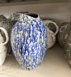 Jarrón de Cerámica Retro de Estética Oriental Wabi <span class=keywords><strong>Sansan</strong></span>, Decoración Floral, Jarrón Abstracto Artístico Contemporáneo Hecho a Mano - Product Image 6