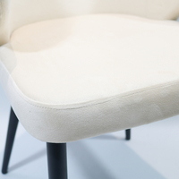 Fauteuil de salon en velours moderne de luxe Haosi avec housse amovible pour salon, chambre à coucher et hôtel - Design modulaire
