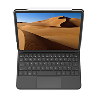 Casing Keyboard Nirkabel untuk iPad Pro 11 Inch Generasi ke-3 & ke-4 dengan Touchpad, Keyboard Tablet yang Nyaman, dan Stand Magnetik Mengambang