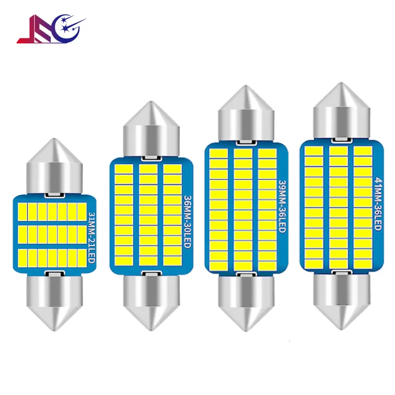 31/36/39/41mm C5W 3014 LED Chip Bulb 12V Car Reading Door Parking Interior Lamp Festoon Led Car Interior Bulb Car Accessories