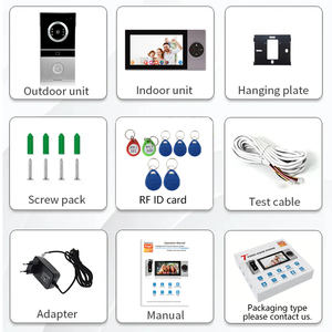 Best Seller Home Video Smart WiFi 1080P Sistema de intercomunicación inteligente Desbloqueo remoto Tuya 1080P AHD Timbre de 7 pulgadas - Product Image 6