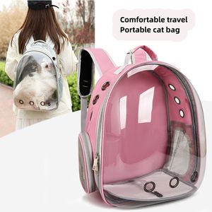 Şeffaf evcil hayvan taşıyıcı sırt çantası kapsül tasarım seyahat Tote nefes uzay çanta köpekler kediler için evcil hayvan taşıyıcı büyük kapasiteli - Product Image 2