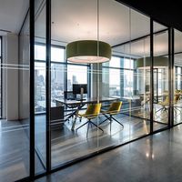 Modular Office Dividing Wall Soundproof Glass Partition