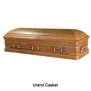 Cercueils en bois de chêne rouge américain <span class=keywords><strong>massif</strong></span> de haute qualité en gros - Cercueils et urnes funéraires personnalisés pour les funérailles - Product Image 3
