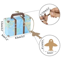Chocolat mariage bébé petit carton Mini valises Design Goodies papier boîte-cadeau emballage avec poignée pour les bonbons de mariage
