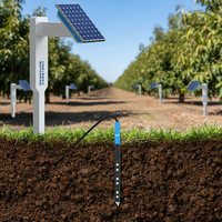 Sonde d'humidité du sol Lora Long Distance Watchman-S03 avec précision de 1 % de humidité relative, montée au sol, profondeur 10-70 cm pour la surveillance du sol