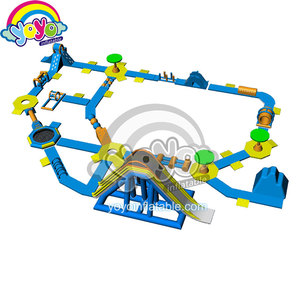 Parc aquatique flottant gonflable facile à installer, sac de rangement inclus, parc aquatique commercial - Product Image 1