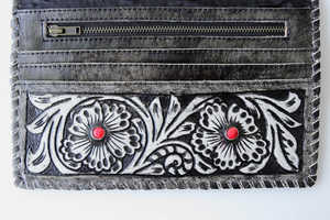 Ladies Luxury Bohemian <b>Small</b> <b>Clutch</b> Handmade Modern Design Genuine Vintage Leather Purse for Daily & Party Use Fashion Tooled - Product Image 3
