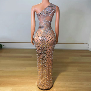 AD1579 Kimshein elegante donna con paillettes in cristallo trasparente con spacco alto abito <span class=keywords><strong>da</strong></span> sposa per la <span class=keywords><strong>sera</strong></span> delle donne - Product Image 4